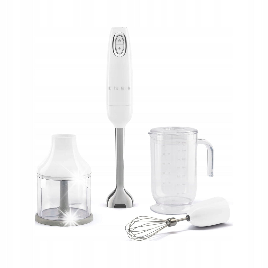 Hand Blender with Accessories Smeg HBF03WHEU White - FROM HAND