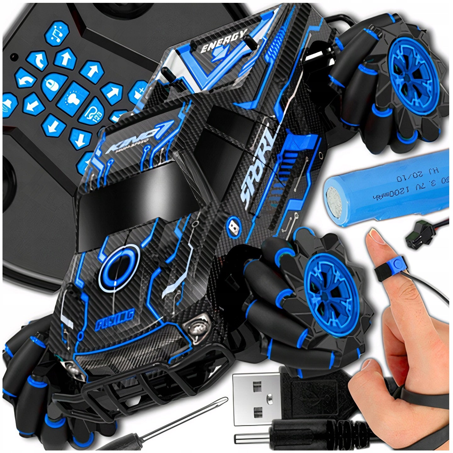 Hand Controlled Car Gestures + Remote Control Auto 4x4 Rc Large Drift Car Wheels