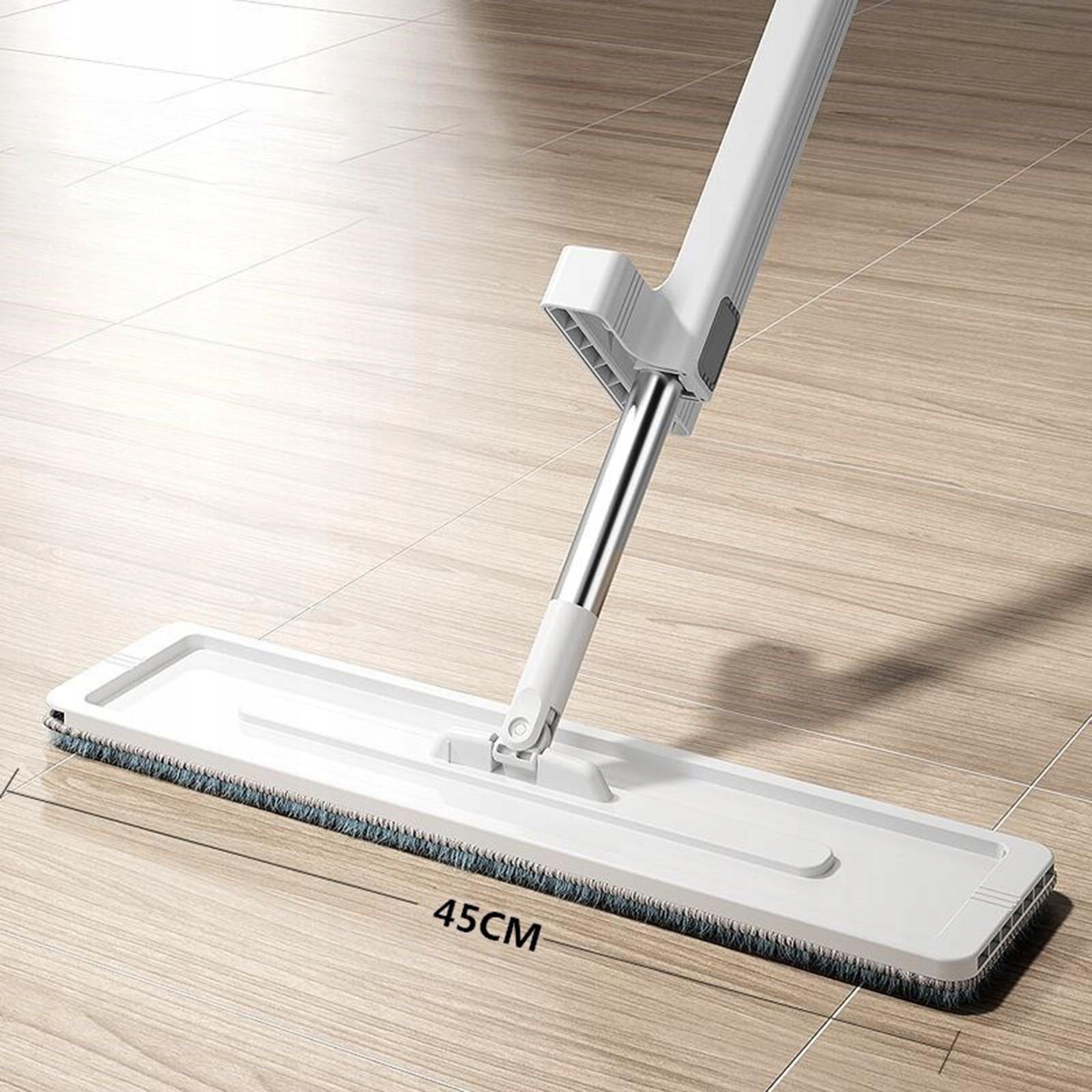 Hand Free Flat Mop Wet Or Dry Large Panel Flexible 45CM No Bucket Packaging status original