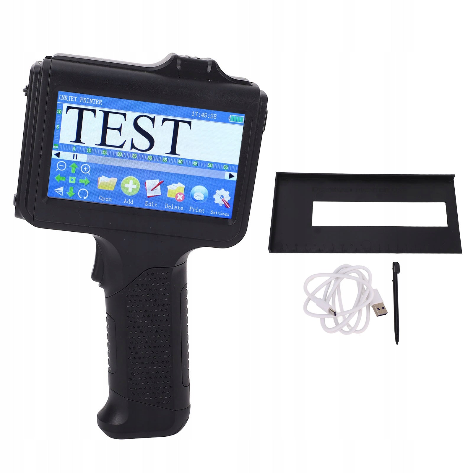 Hand Inkjet Printer, 12,7mm Handheld Coding Machine For Paper With t Brand no brand