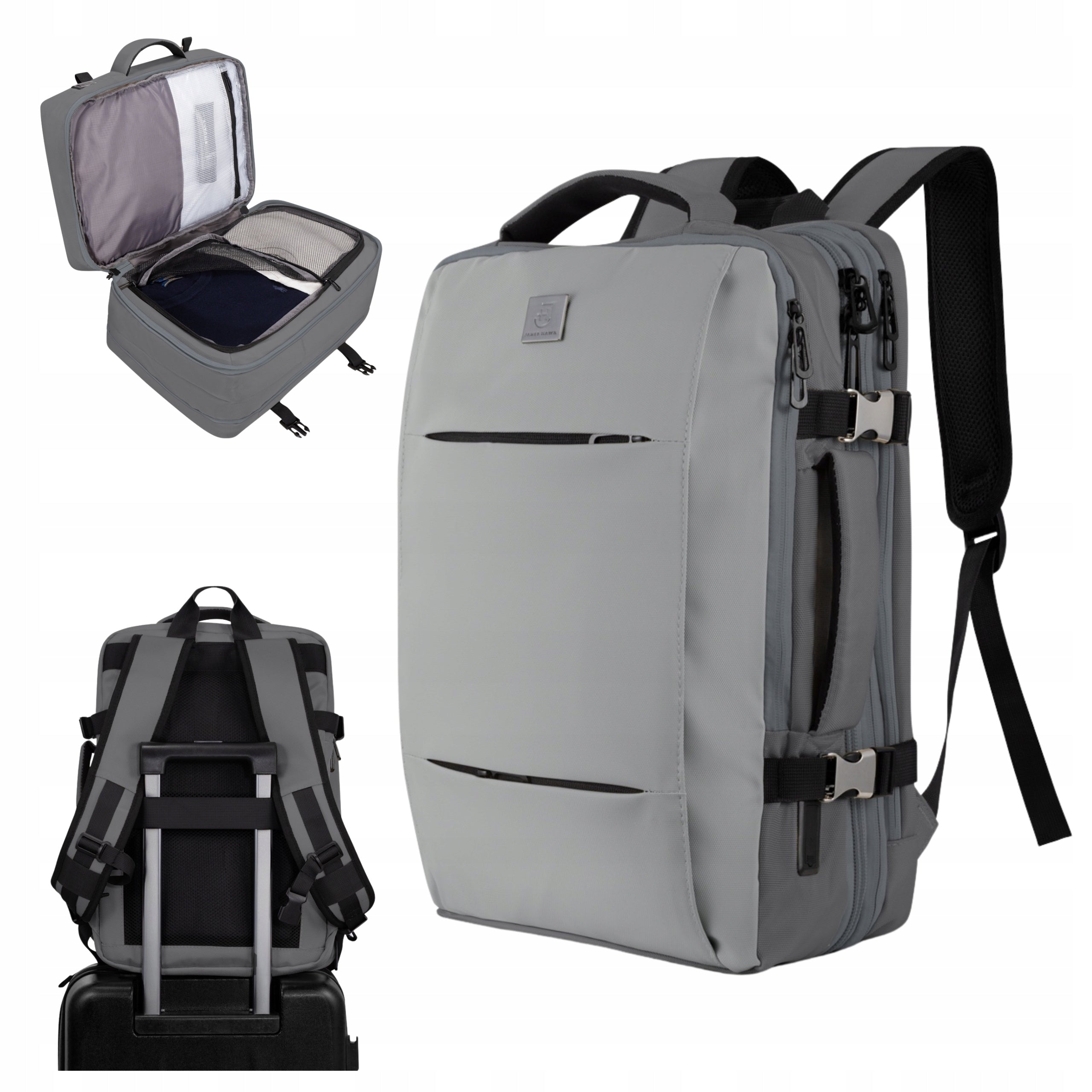 Hand Luggage Airplane Bag WIZZAIR 3in1 Laptop Backpack 17 Inches
