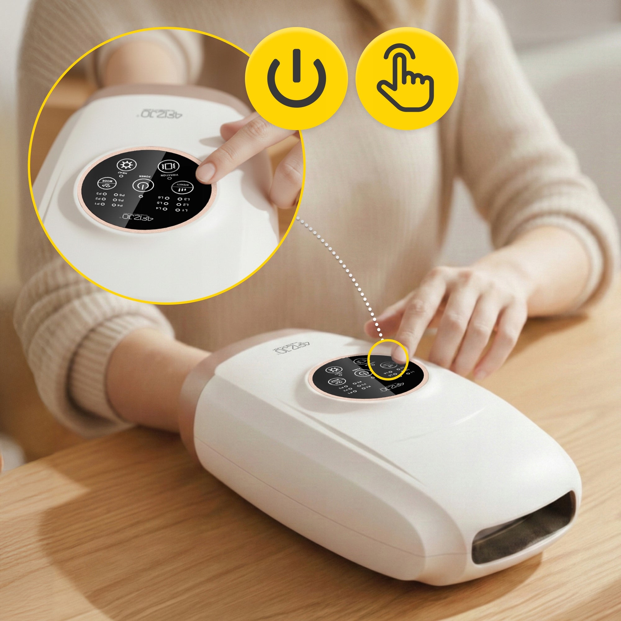 Hand Massager Electric Wireless Heating Hand Pressure Massager Medical device no