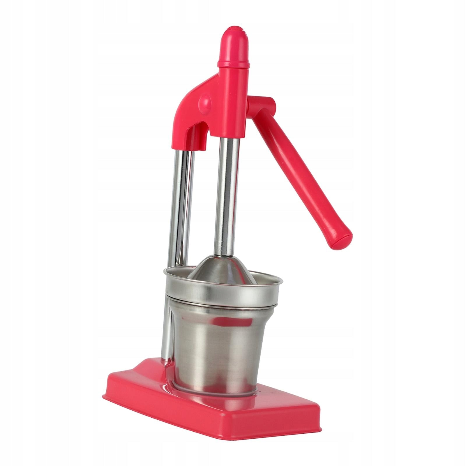 Hand Press Fruit Juicer Easy to Clean Juicer Press Countertop Squeezer Red Packaging status original