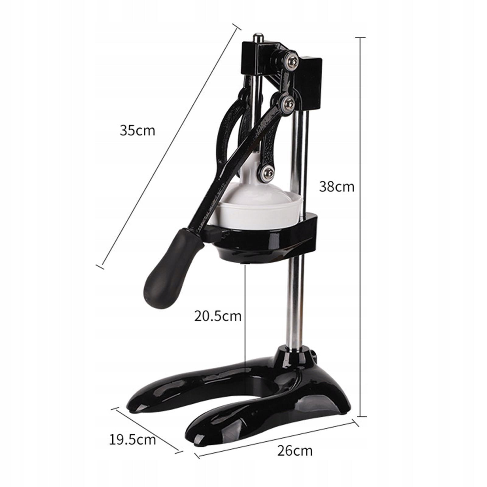 Hand Press Juicer Machine Heavy Duty Countertop Squeezer Orange Lime Black Packaging status original