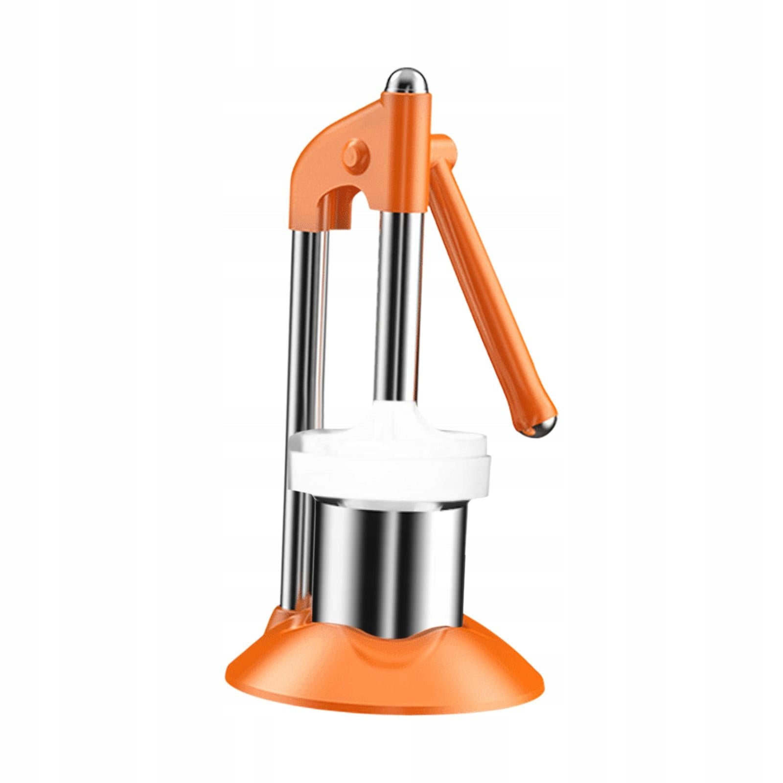 Hand Press Juicer Machine Stainless Steel Heavy Duty Professional Flat head Dominant color orange