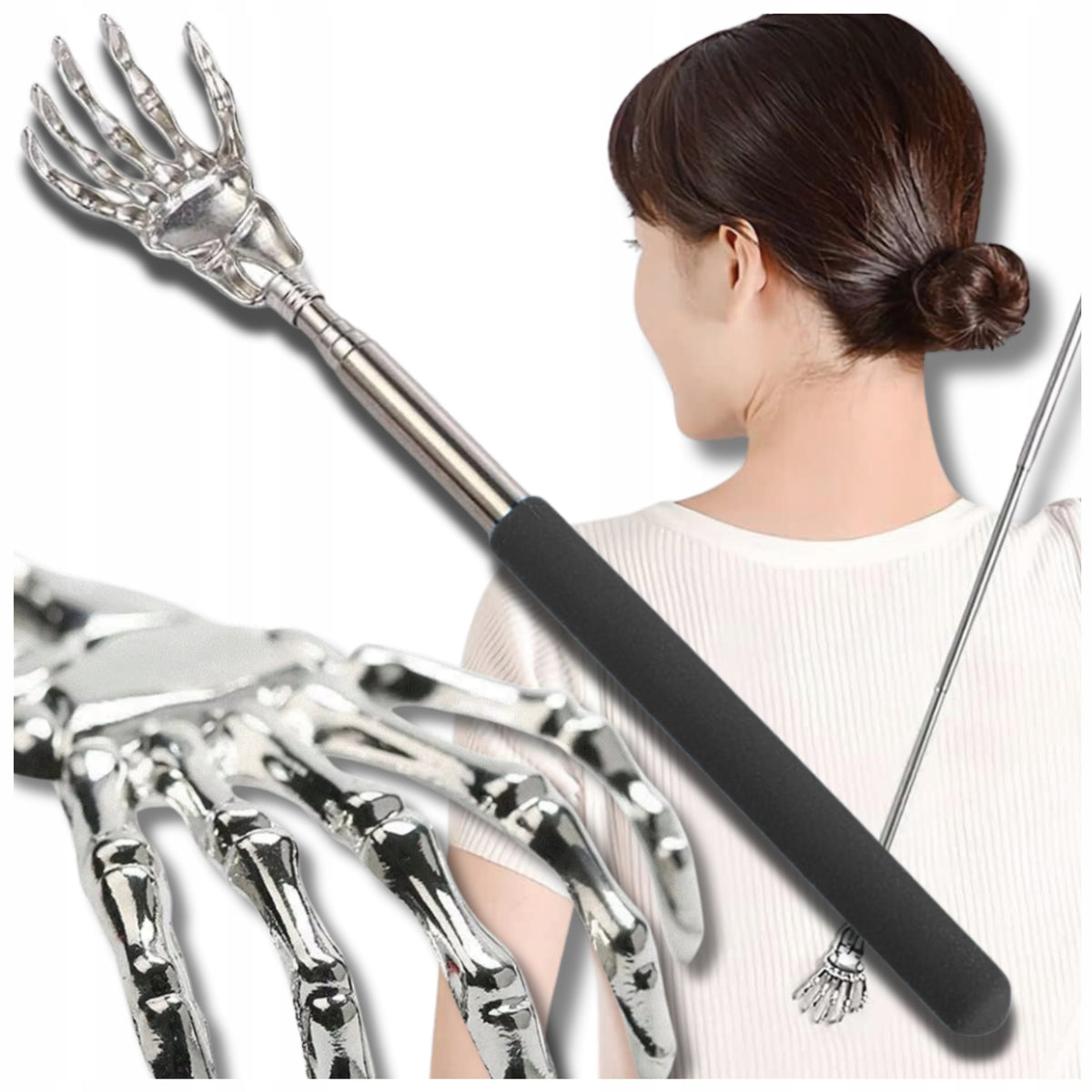 Hand Shaped Telescopic Back Scratcher for Gift Scratcher Massager Packaging status original