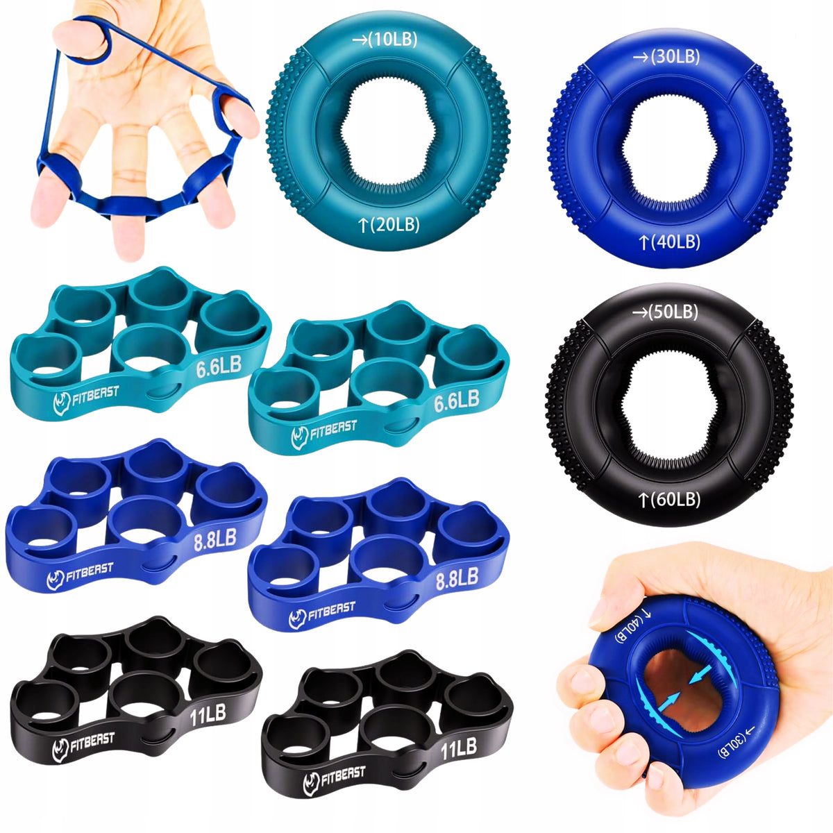 Hand Squeezer Hand Expander Forearm Hand Training Grip Amplifier