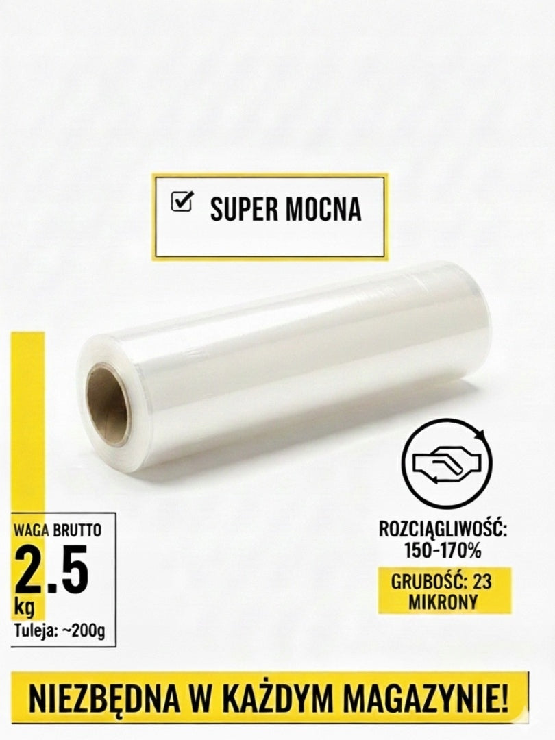 Hand Stretch Film 2,5kg 23µm Colourless Transparent