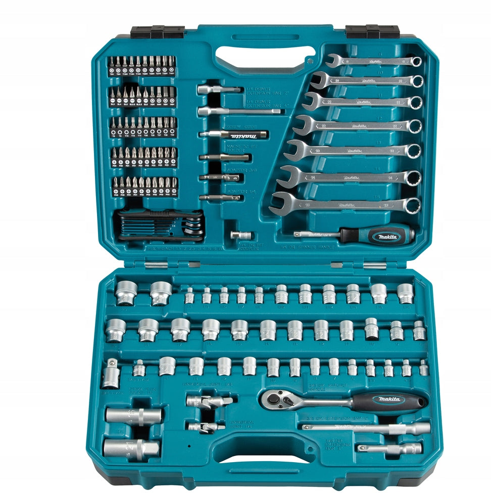 Hand Tool Set 120 Parts Makita E-06616 Case Brand Makita