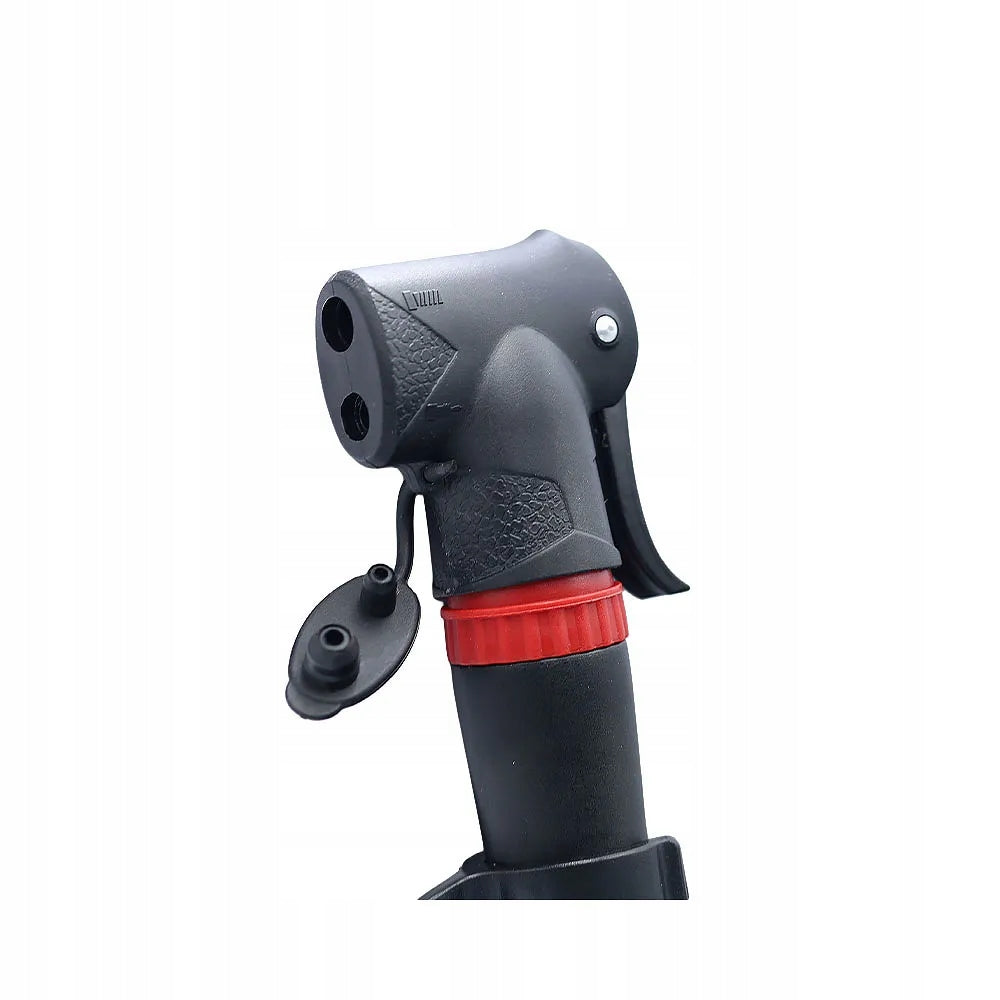Hand bicycle pump BETO mini with double clamp DV/AV/FV, 280mm Manufacturer code CLD-019T