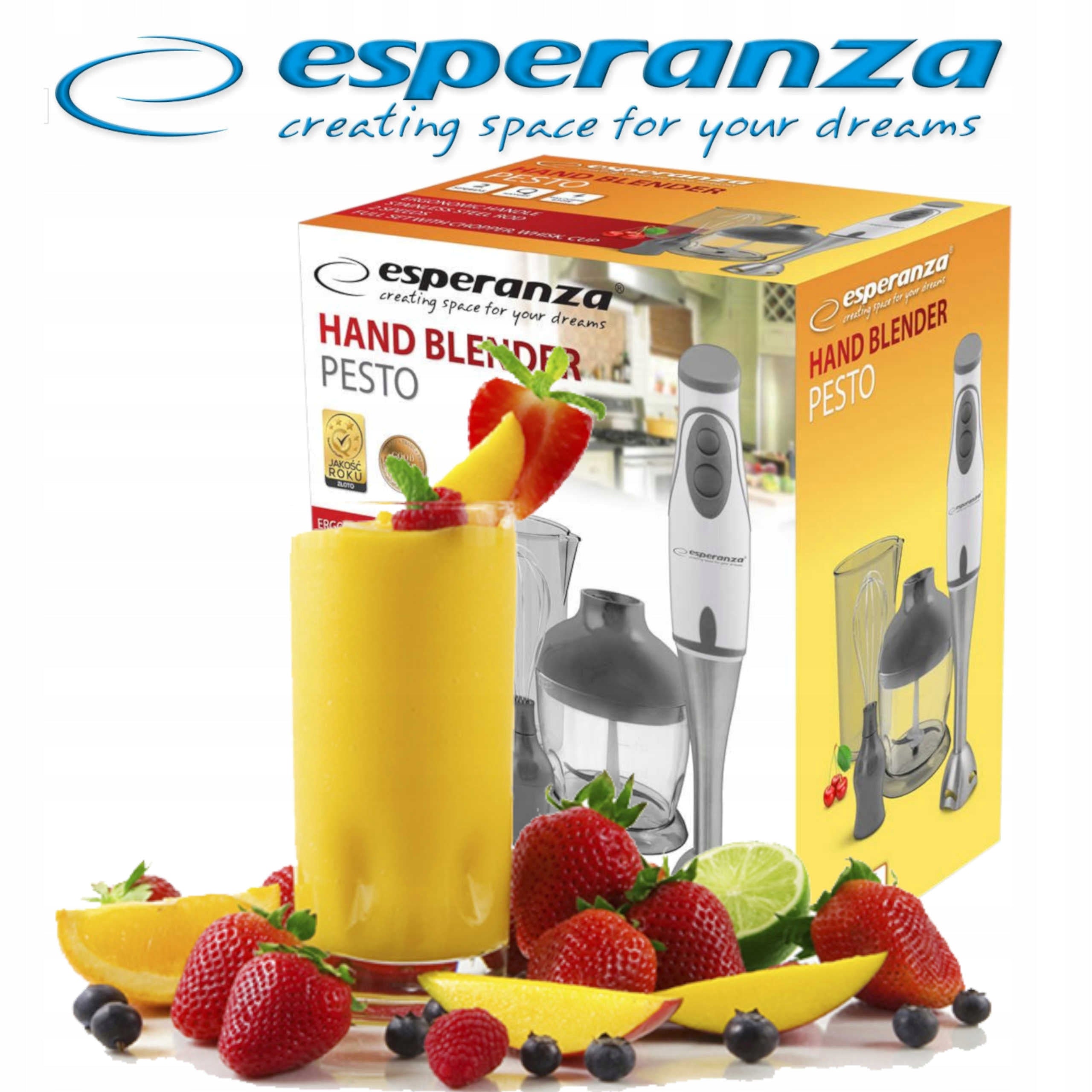 Hand blender Esperanza Pesto EKM003E greywhite Brand Esperanza