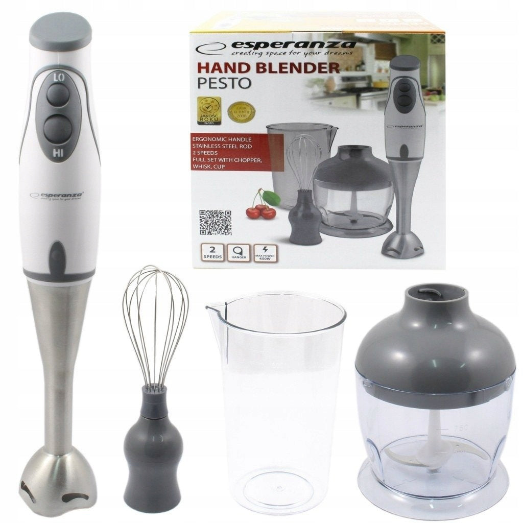 Hand blender Esperanza Pesto EKM003E greywhite Manufacturer code EKM003E