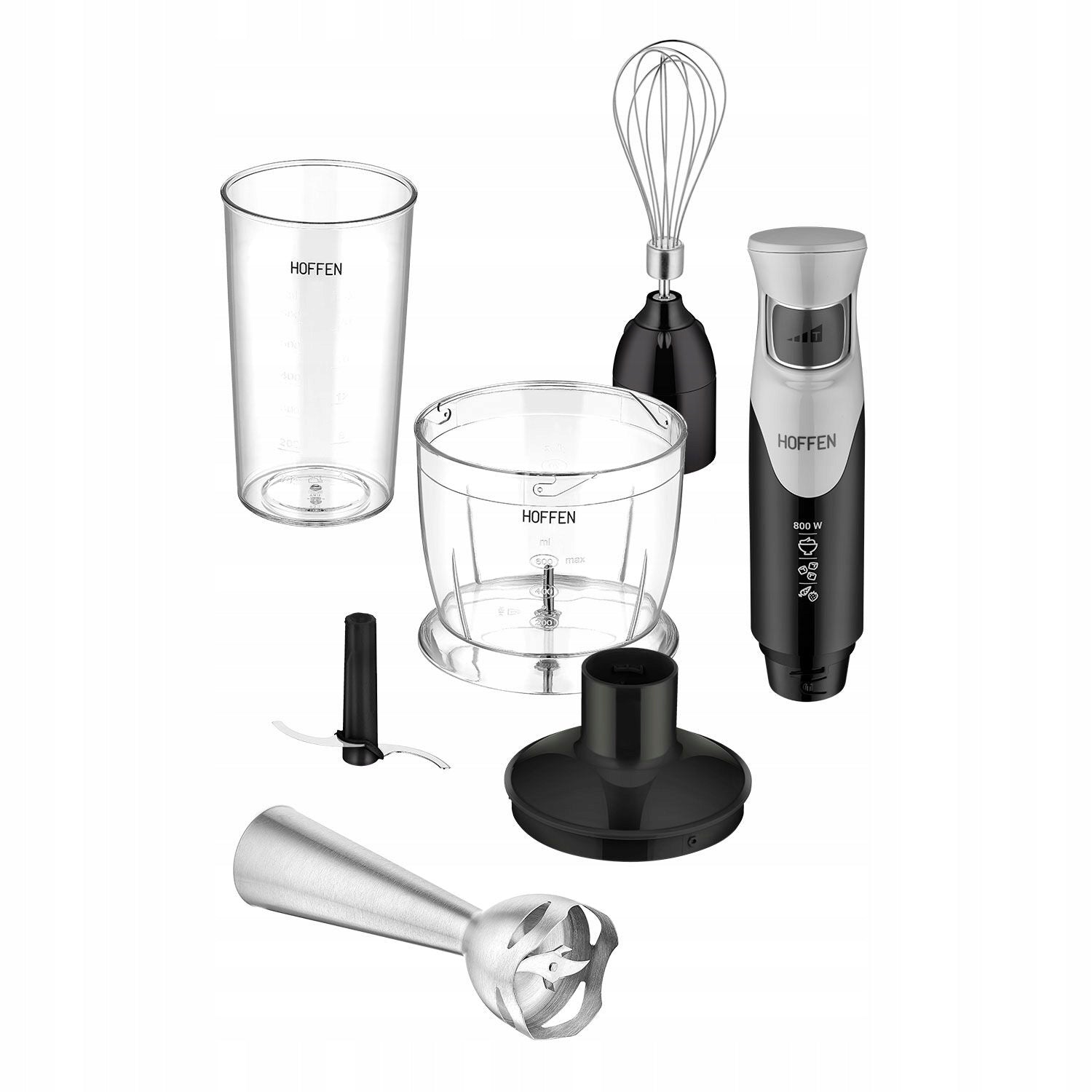 Hand blender HOFFEN 800 W with cup set 600 ml Brand Hoffen