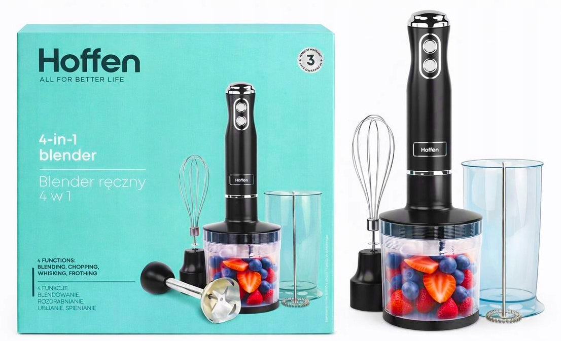 Hand blender Hoffen A 700W black 4in1 Packaging status original