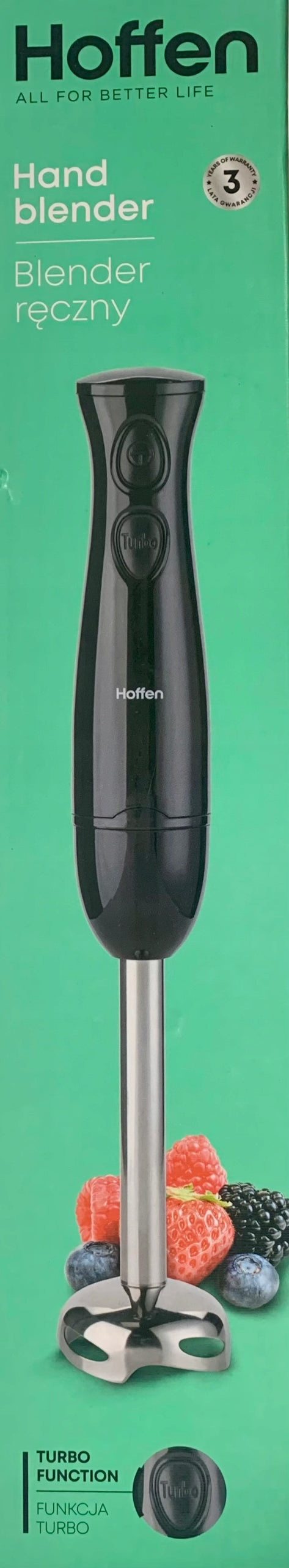 Hand blender Hoffen HB-5109 400 W black ideal for kitchen