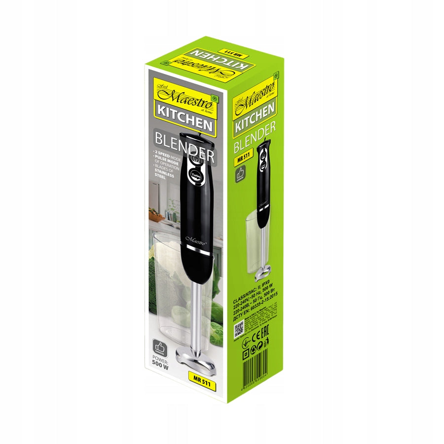 Hand blender MAESTRO MR-511 500W Turbo function + Container EAN (GTIN) 4820096559604
