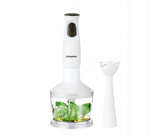 Hand blender SilverCrest SSMS 350 A1, 350 W with shredder, white Brand SilverCrest