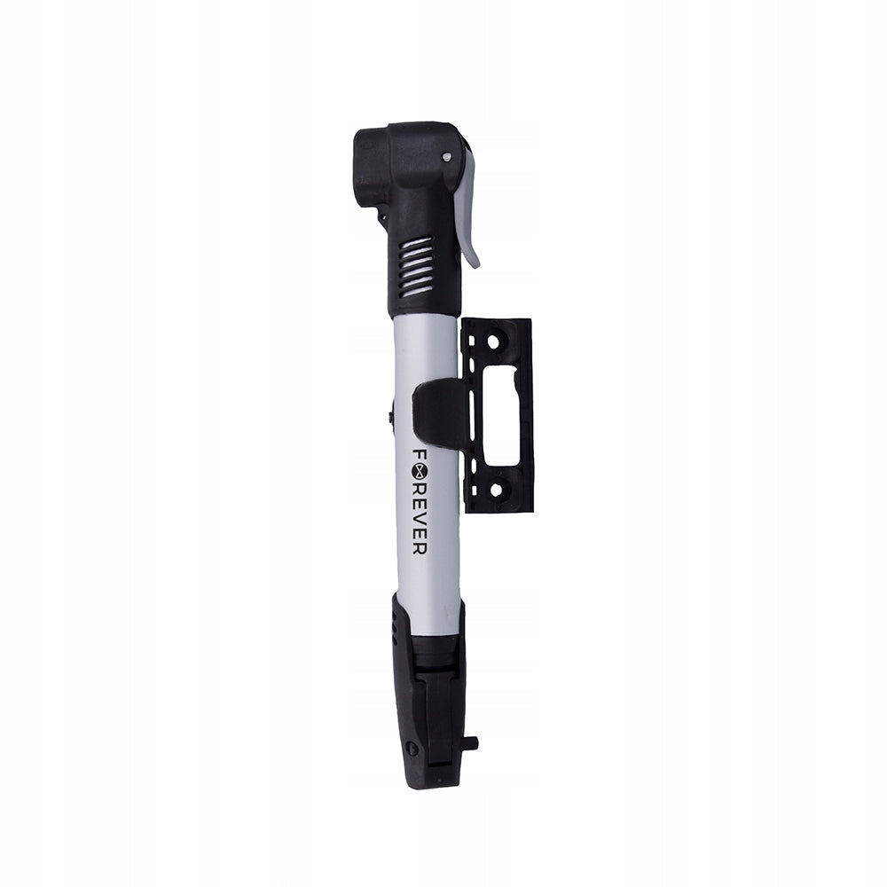Hand pump Forever PU-100 silver for bicycle frame