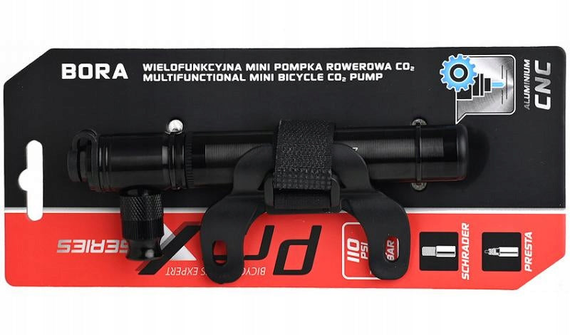 Hand pump PROX bora mini alu / CO2 black AV/FV 110PSI Manufacturer code A-PO-0141