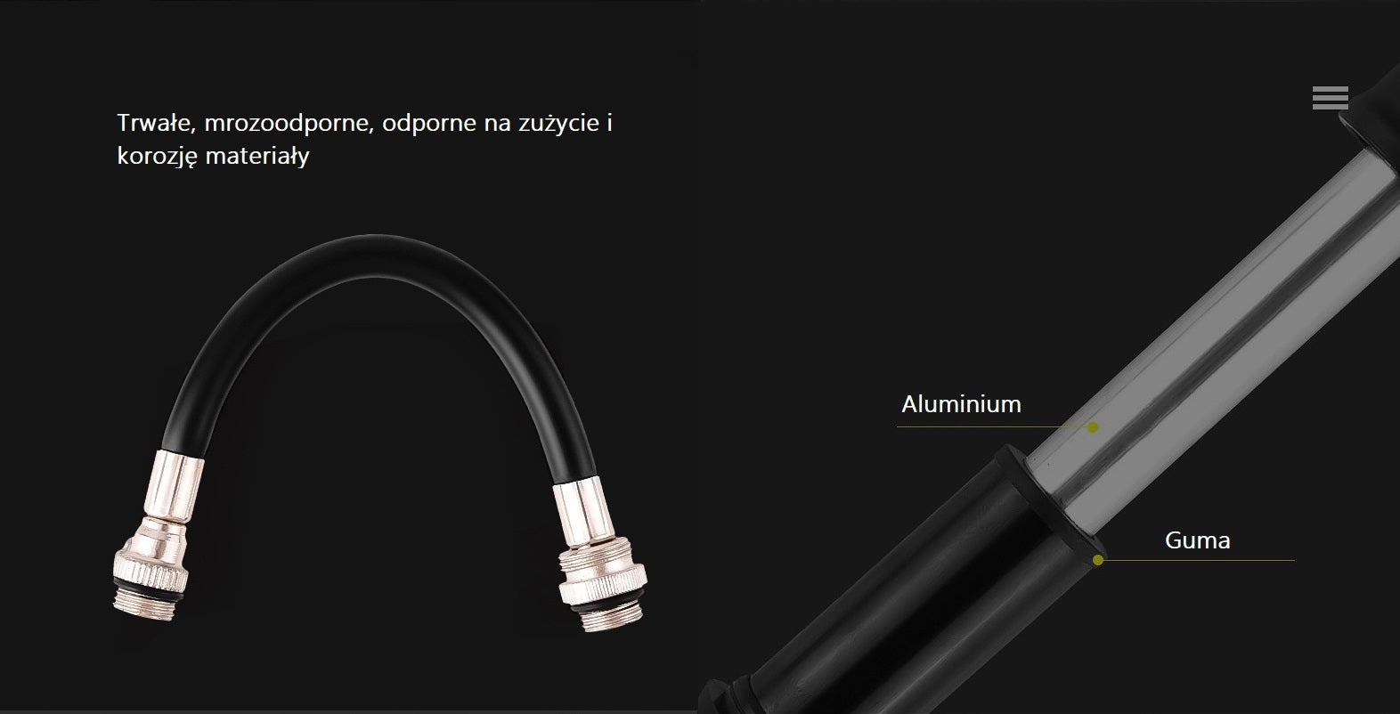 Hand pump mini bicycle light with frame attachment Manufacturer code 458525