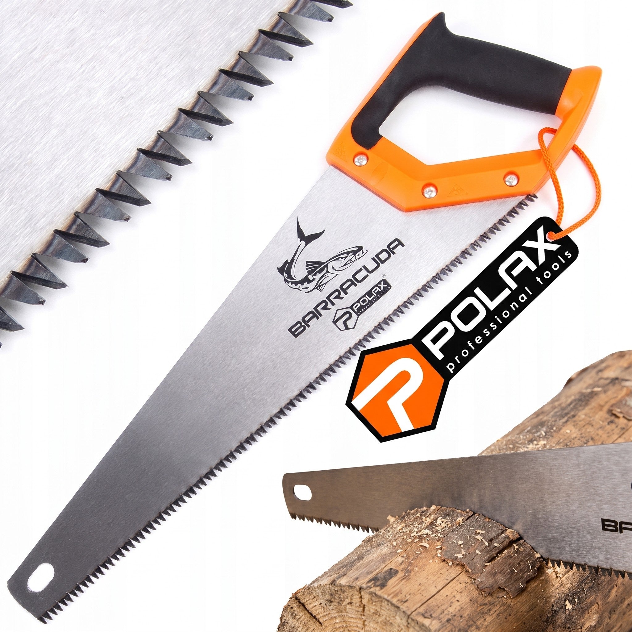 Hand saw for wood payer BARRACUDA 400mm sharp for cutting Polax