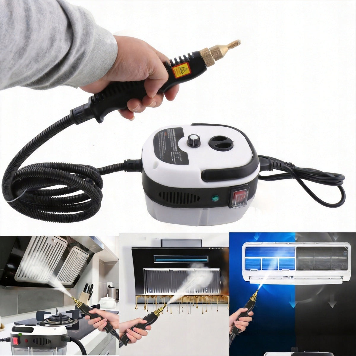 Hand steamer 2500W – 3BAR, 1000ml, 6 settings, cleaning kit EAN (GTIN) 4048535804072