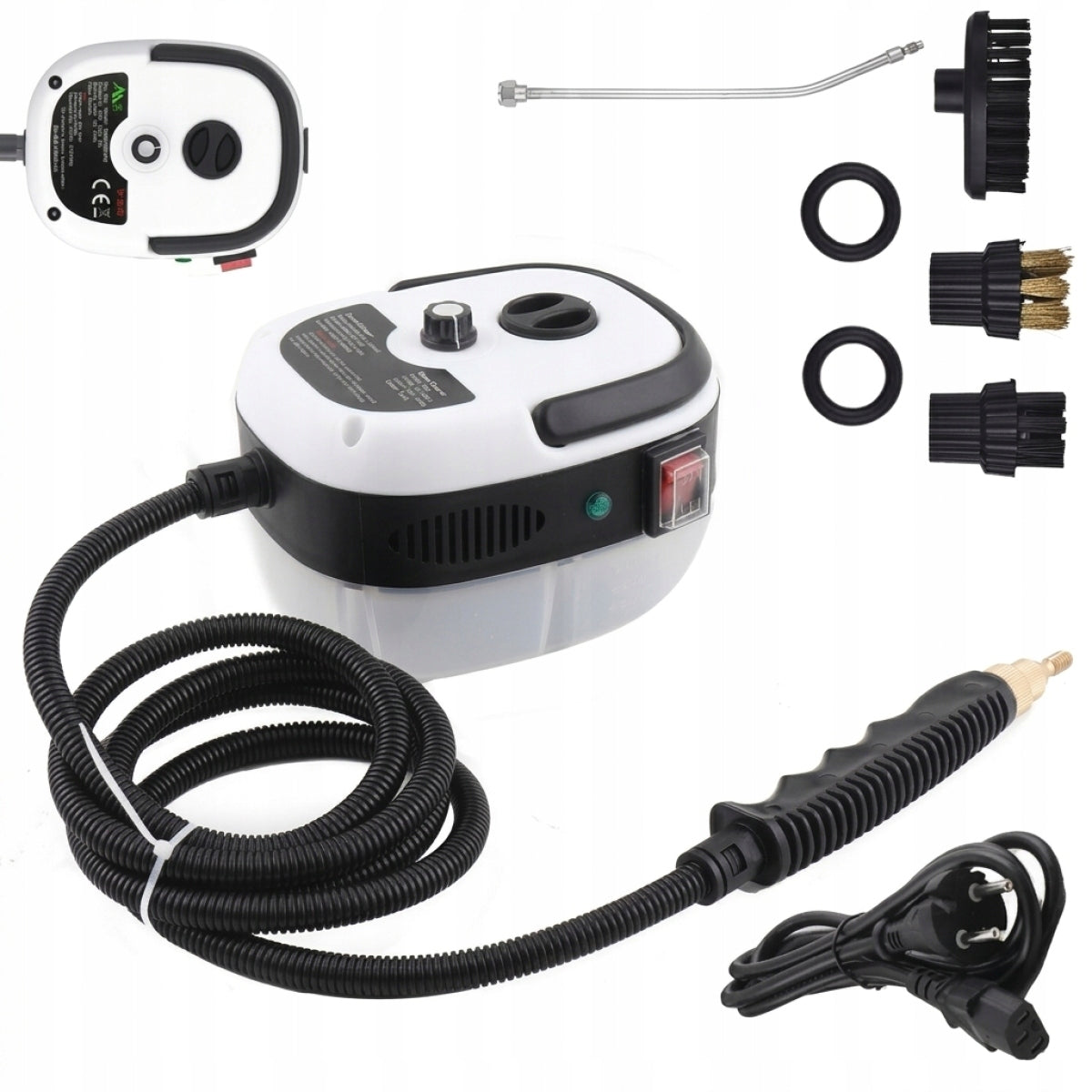 Hand steamer 2500W – 3BAR, 1000ml, 6 settings, cleaning kit Type steamer