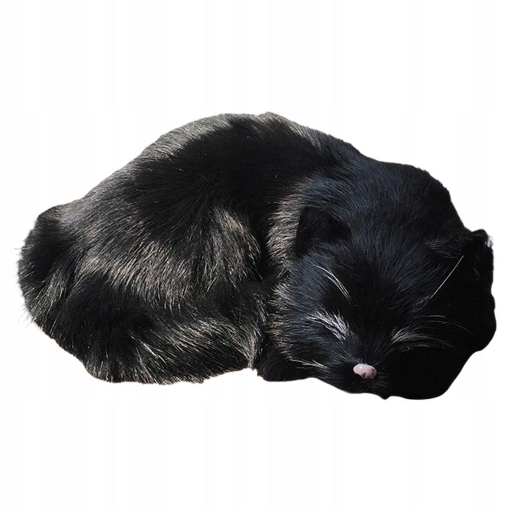 Handcrafted Cat Adorable Plush Animal Black