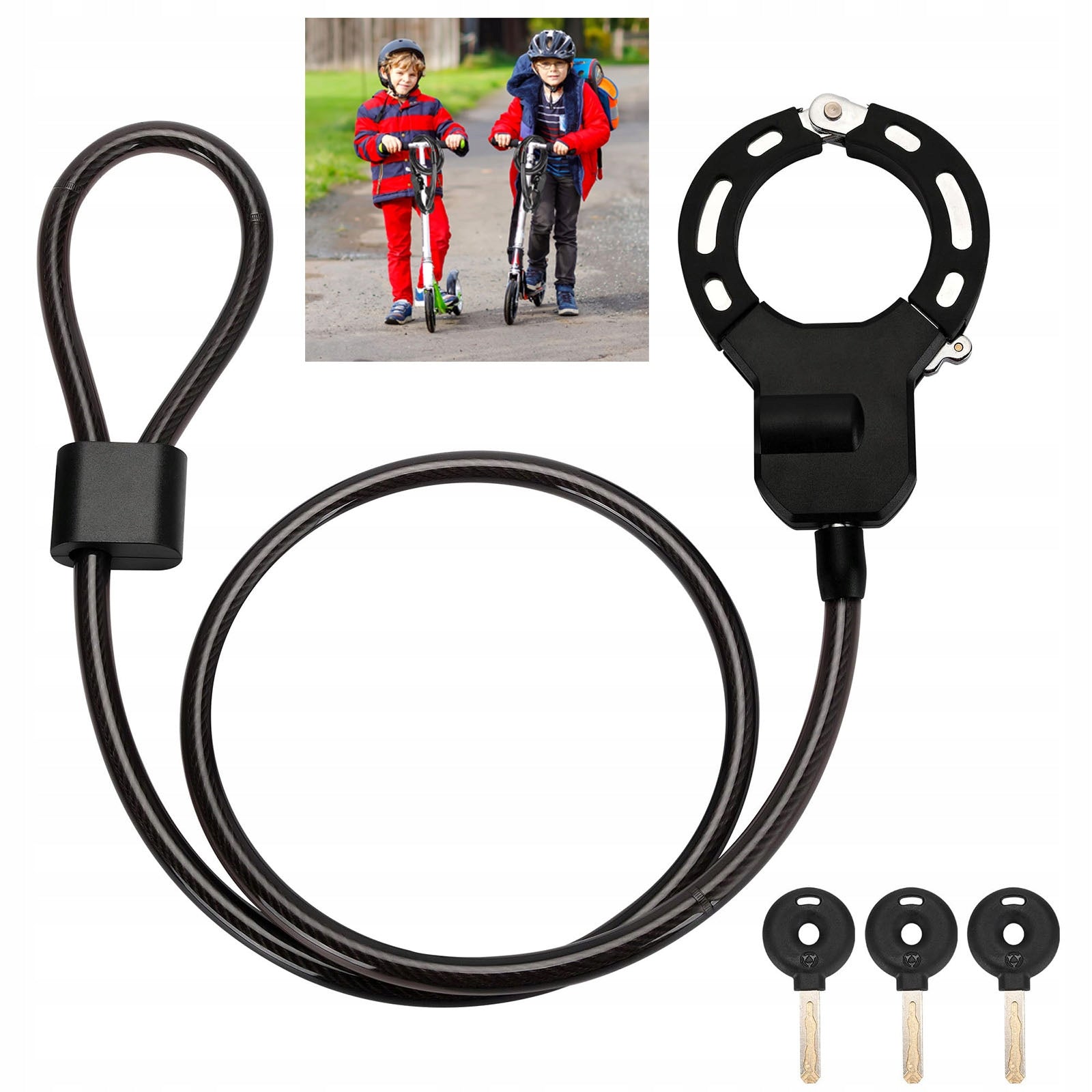 Handcuff clasp 125cm for electric scooter Special steel lock