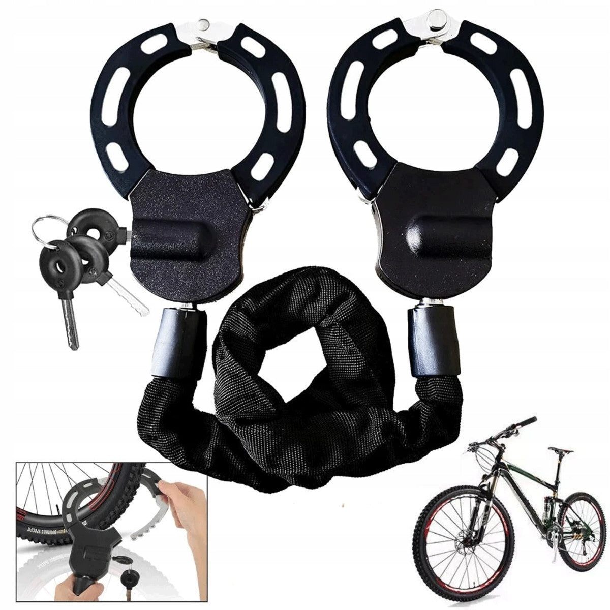 Handcuff clasp for electric scooter Special steel lock 90cm