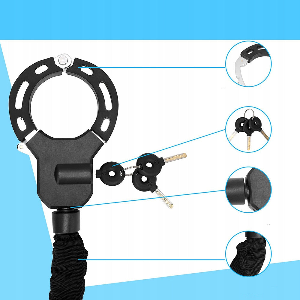 Handcuff clasp for electric scooter for bicycles and hula hoops 90cm Manufacturer code 6909898855416