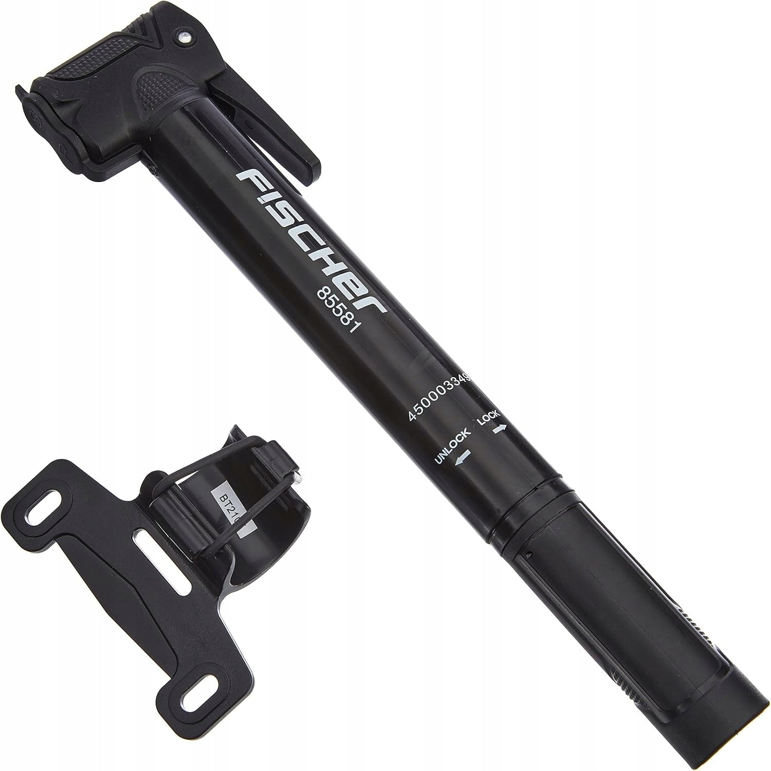 Handheld Bicycle Pump with Handle TWO PUMPING MODES 8 BAR Fischer Model 85581