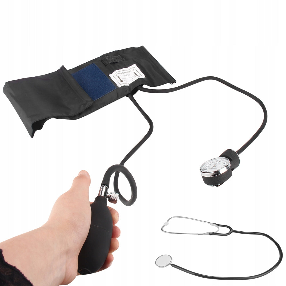 Handheld Blood Pressure Monitor With Stethoscope Case Accurate Measurement For Home And Travel