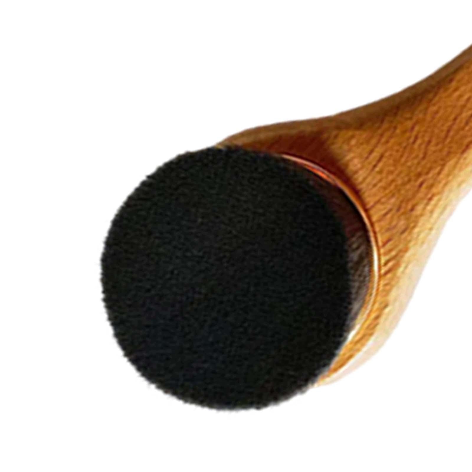 Handheld Cleansing Brush Wood Handle Portable Deep Cleansing Black Medical device type accessories for a medical device or a product without an intended medical purpose