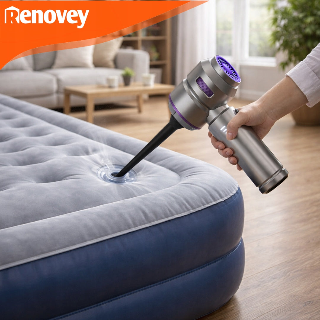 Handheld Cordless Car Vacuum Cleaner Wireless 3in1 with Blower Dominant color silver/gray