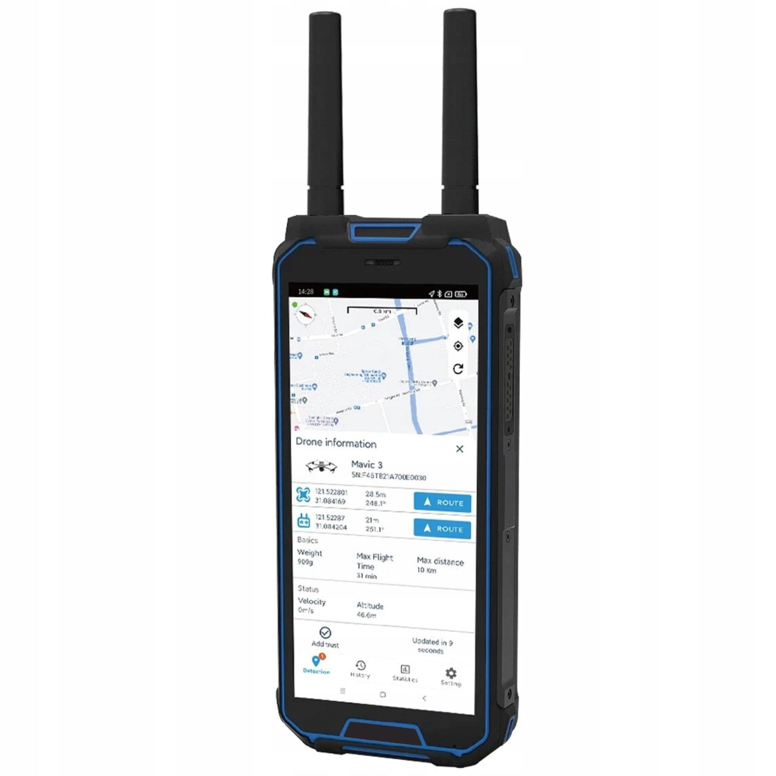 Handheld Drone Locator Detector Portable Remote Control Detection 25L2