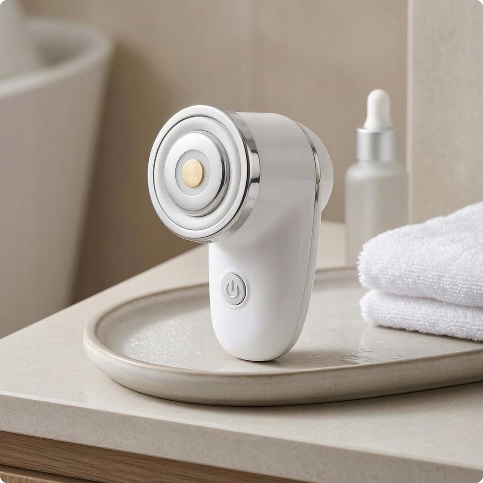 Handheld Facial Massager Button Control Rechargeable Face Massager