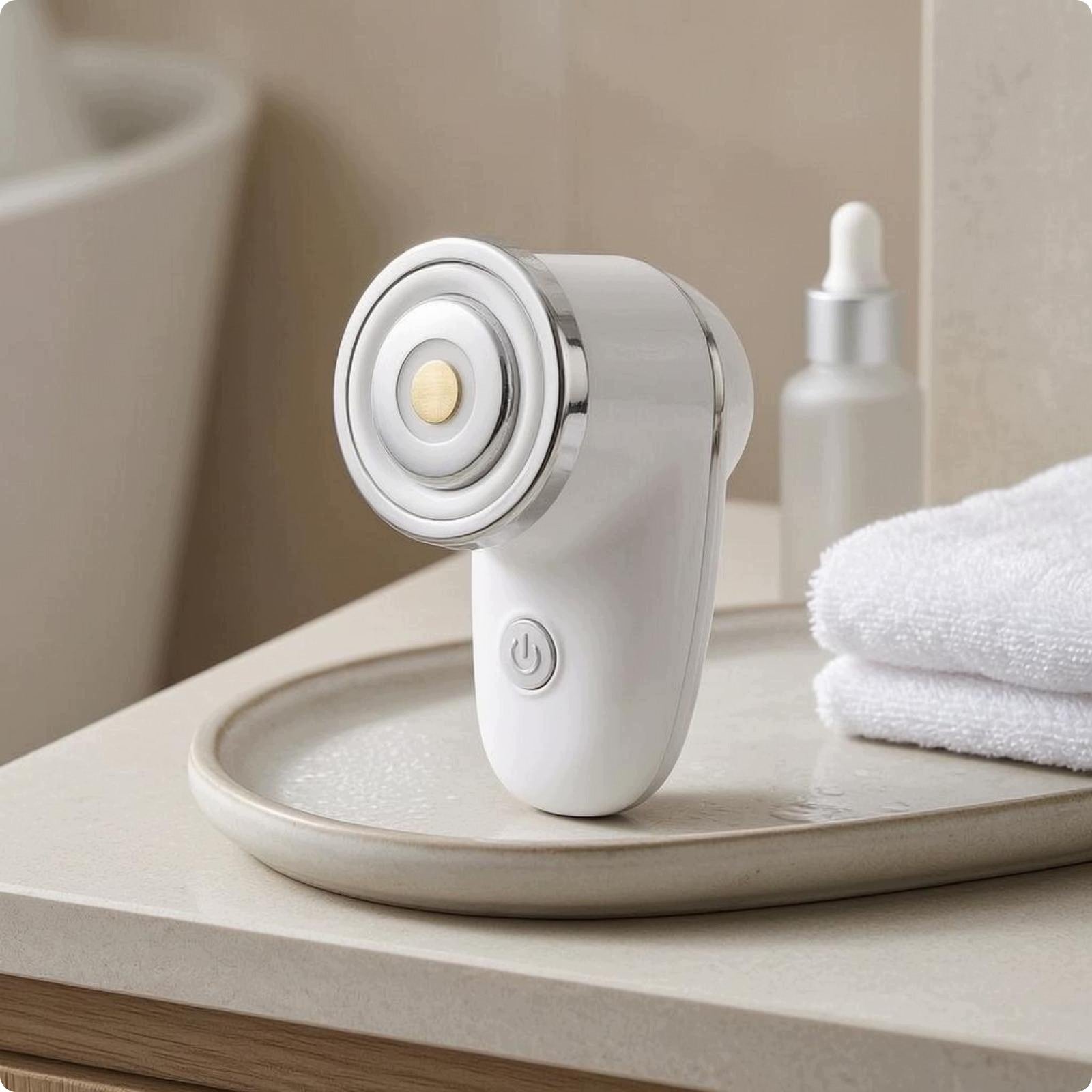 Handheld Facial Massager Button Control Type C Facial Beauty Device