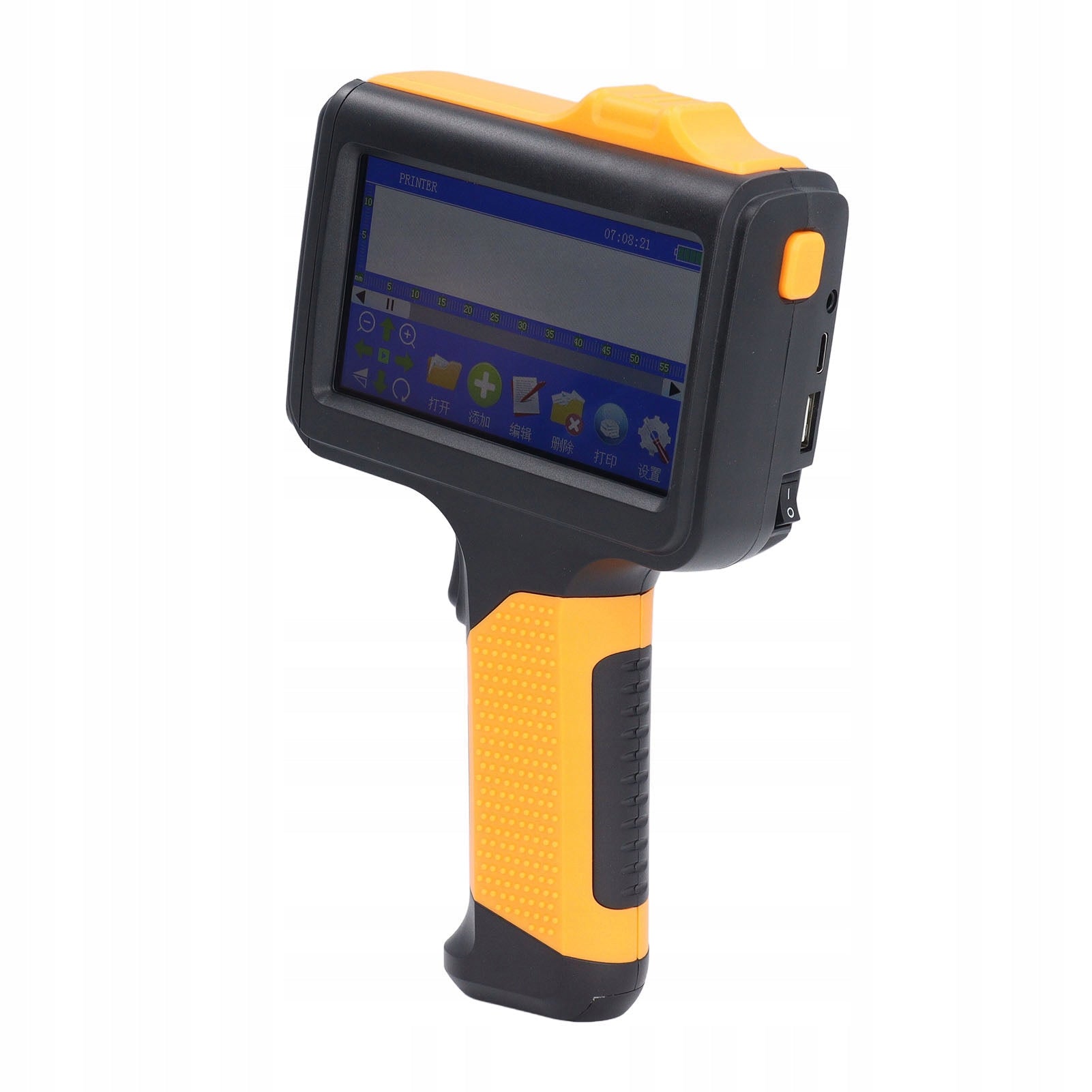 Handheld Inkjet Printer 12,7mm BT 4,3 Inch PE LED Touch Screen