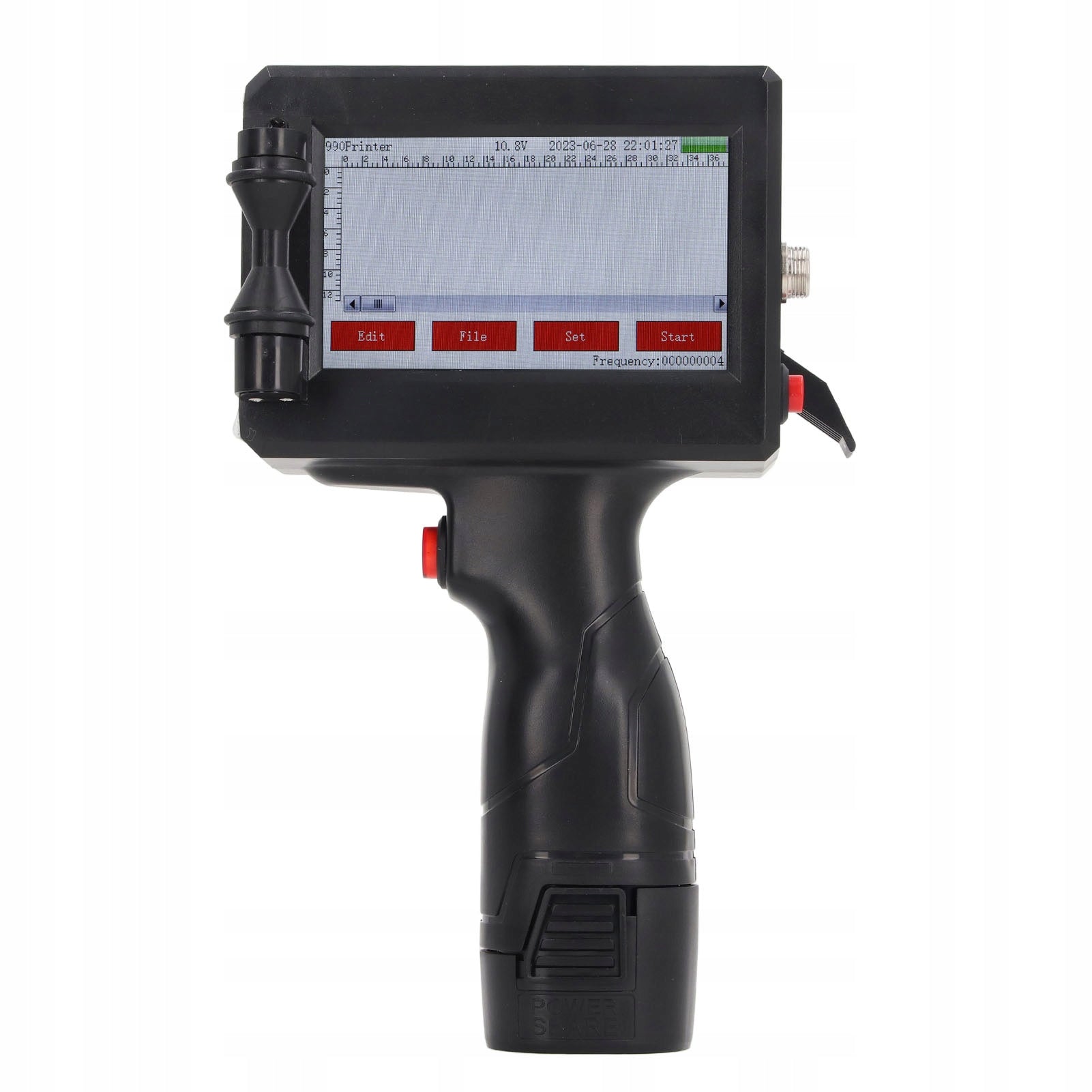 Handheld Inkjet Printer 4,3 Inch Touch Screen 600 dpi 12,7mm