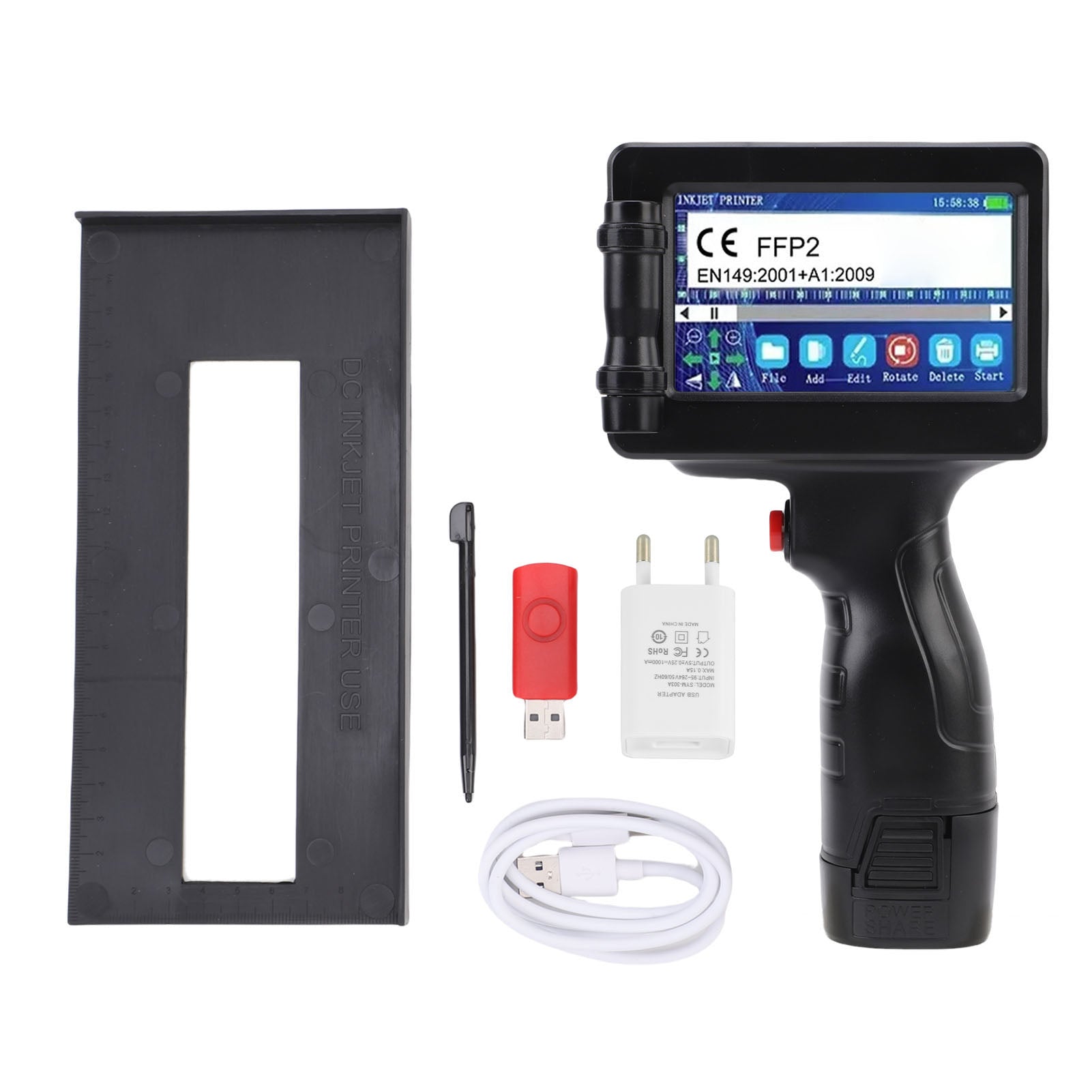 Handheld Inkjet Printer Gun Small Mini Portable With 2I Brand no brand