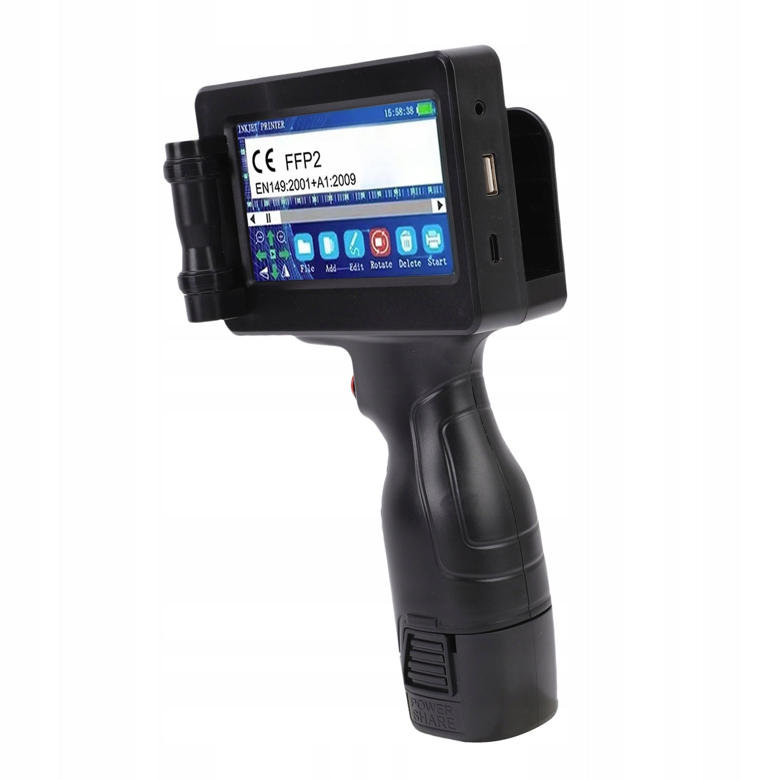 Handheld Inkjet Printer Gun Small Mini Portable with 1K