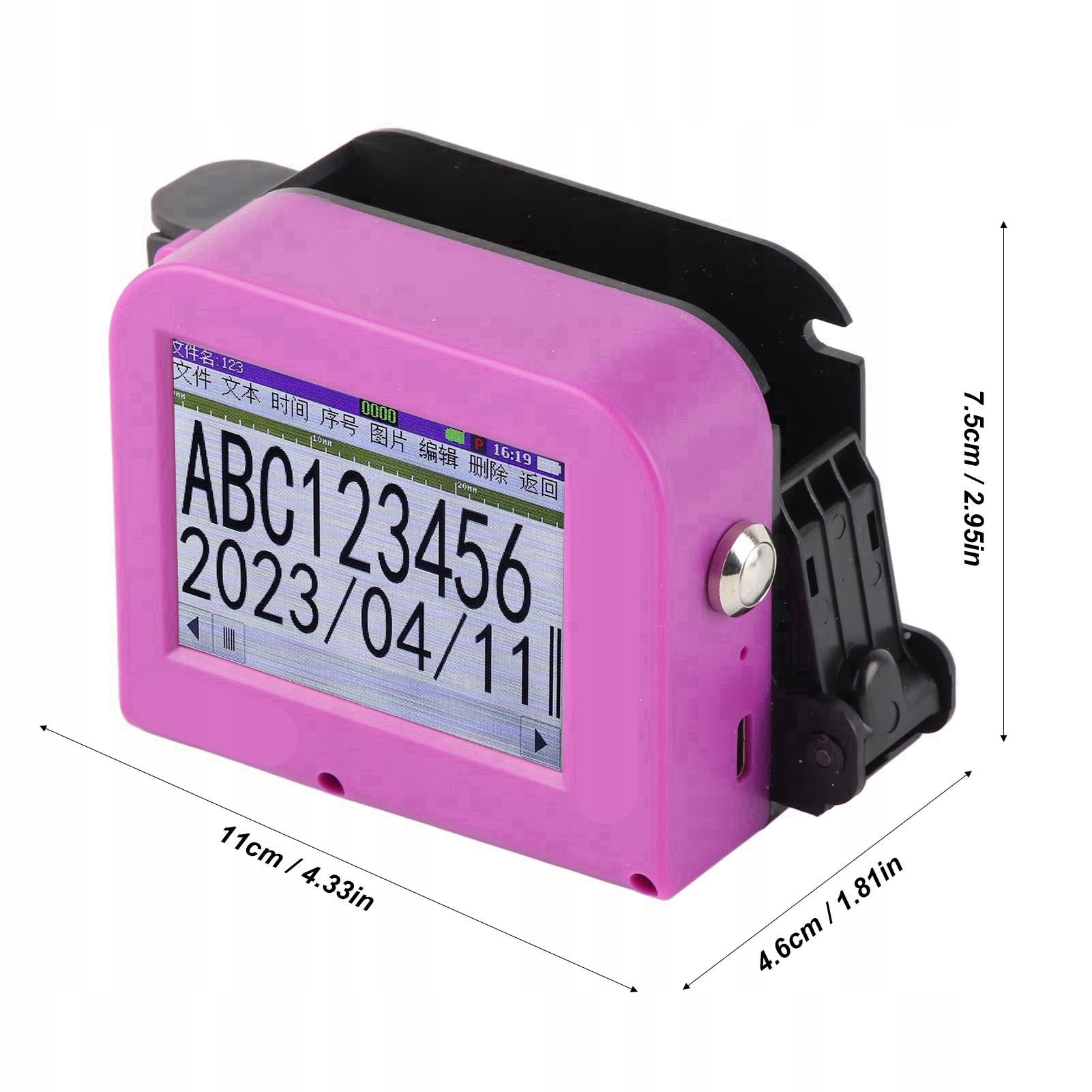 Handheld Inkjet Printer Portable Inkjet Encoder With QV Screen Printing technology other