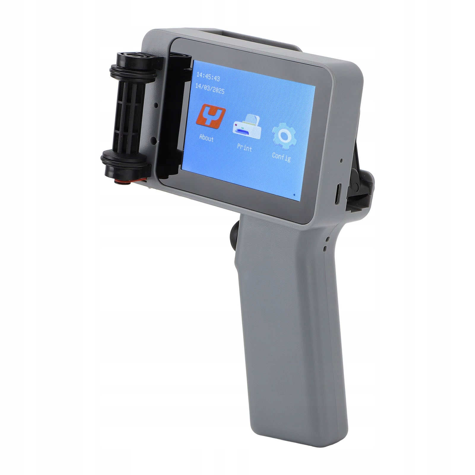 Handheld Inkjet Printer Silver Color 12,7mm HD LED 4,3 Inch 62 Printing technology other