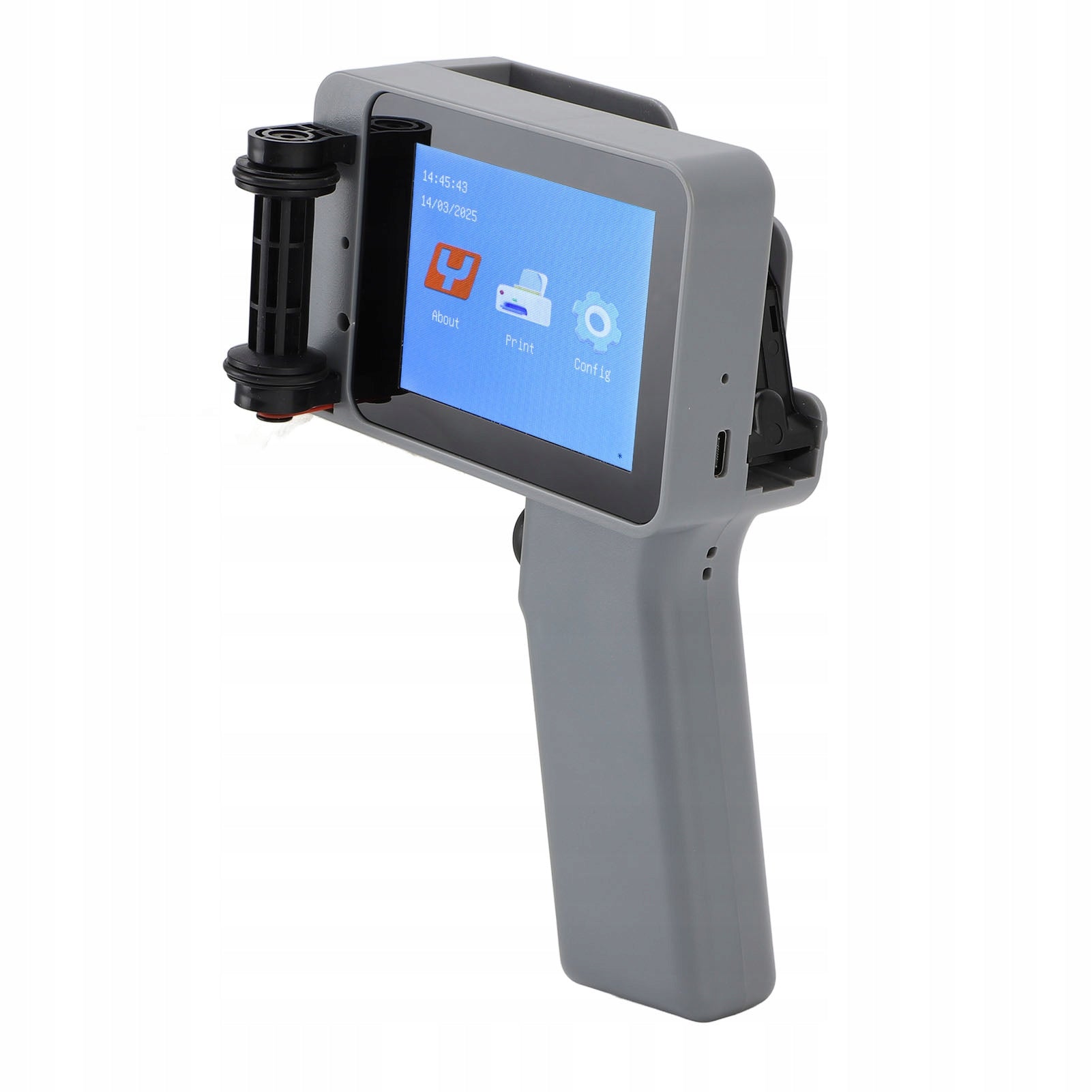 Handheld Inkjet Printer Silver Color 12,7mm HD LED 4,3 Inch OB Printing technology other