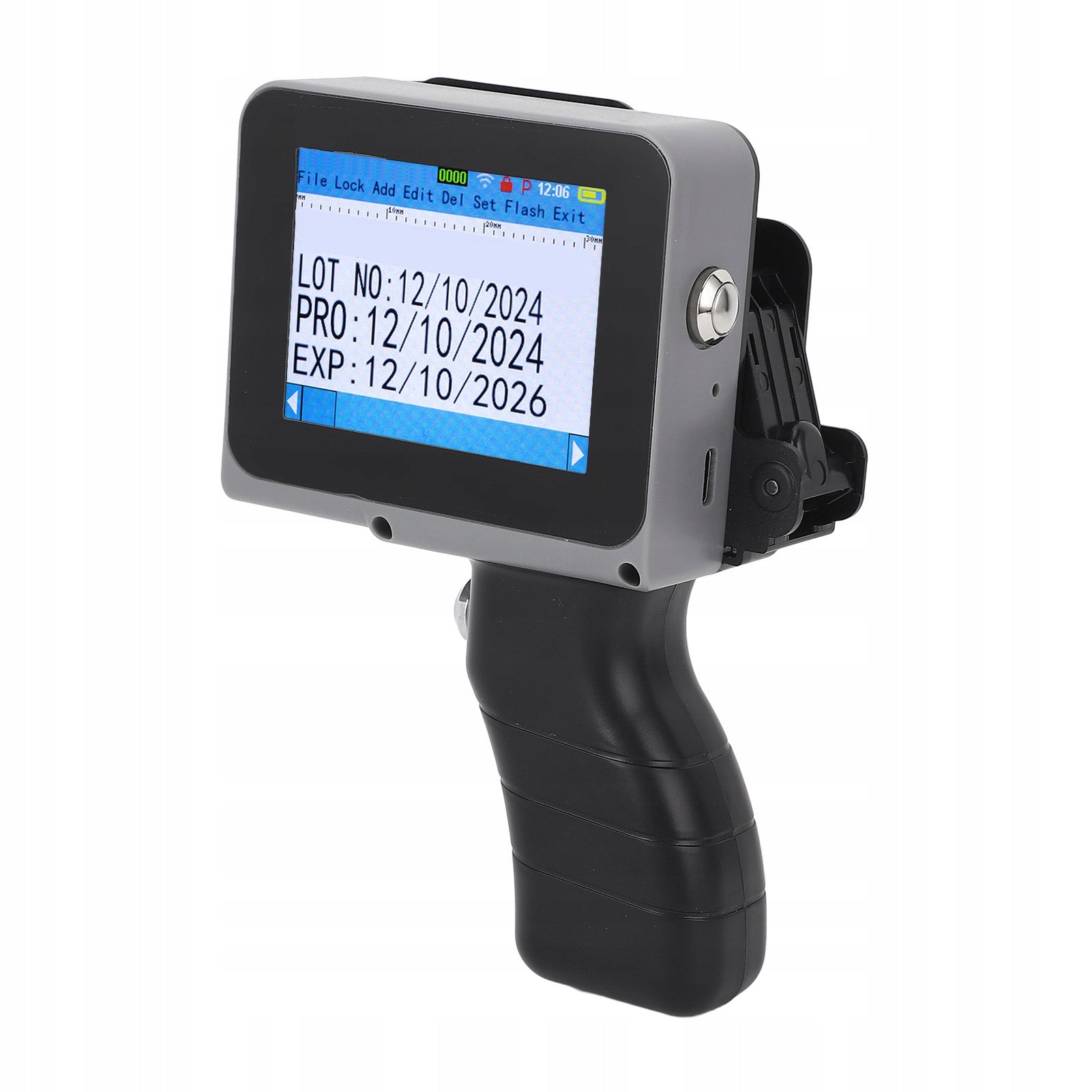 Handheld Inkjet Printer Touch Screen 12.7mm Barcode Date FQ Model 1738FTCT