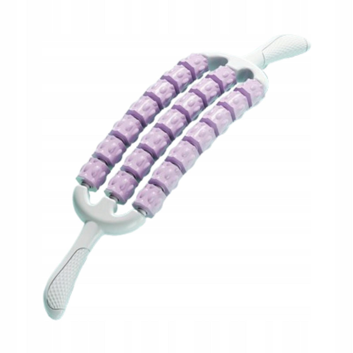 Handheld Massage Roller Stick Comfortable Massage Hammer Three Row Roller Packaging status original