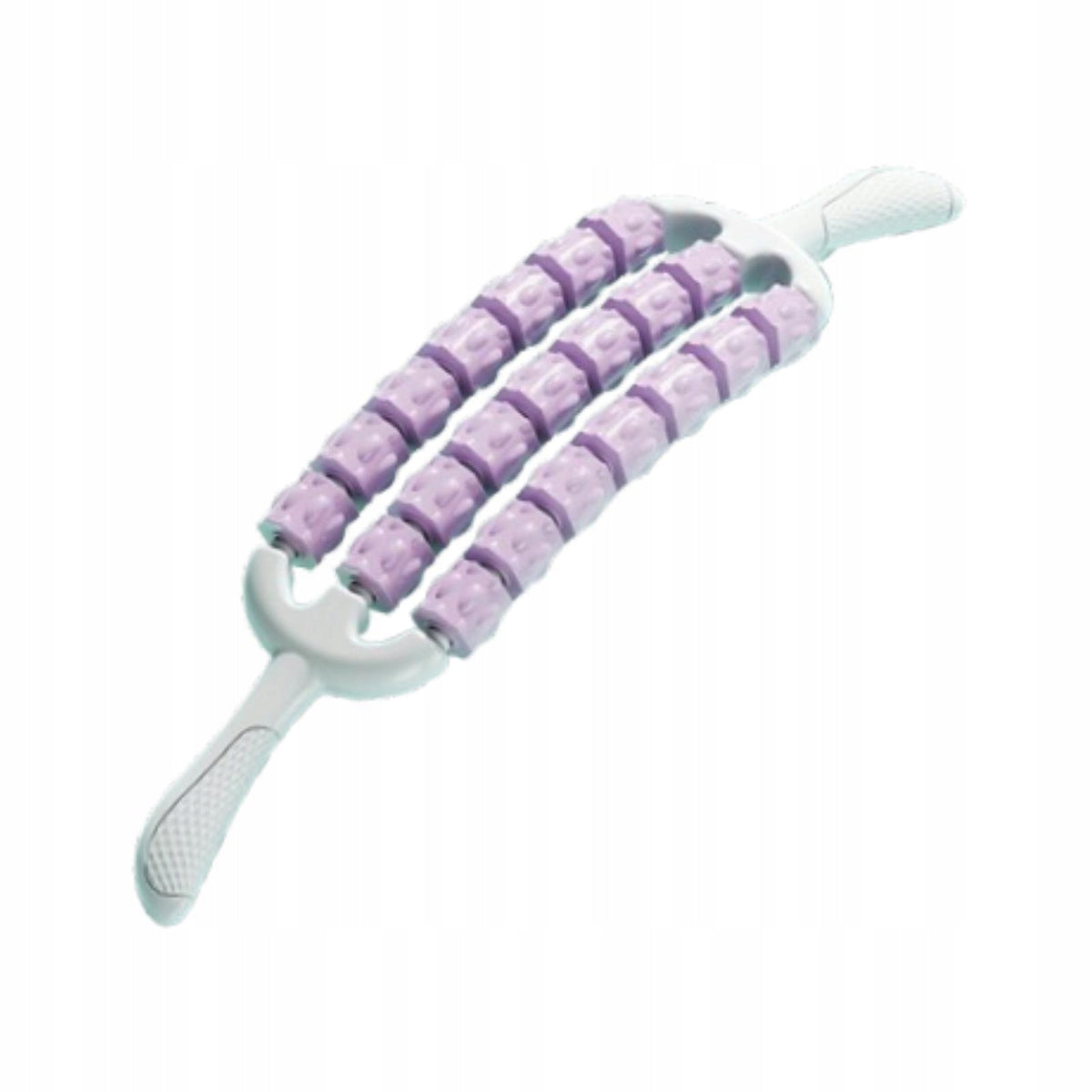 Handheld Massage Roller Stick Comfortable Massage Hammer Three Row Roller