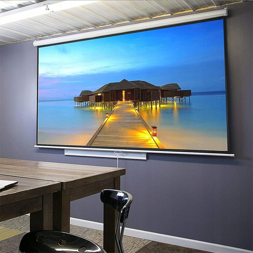Handheld Projection Screen 120 Cali 16:9 4K HD Home Theater Wall Mounted Ceiling Packaging status original