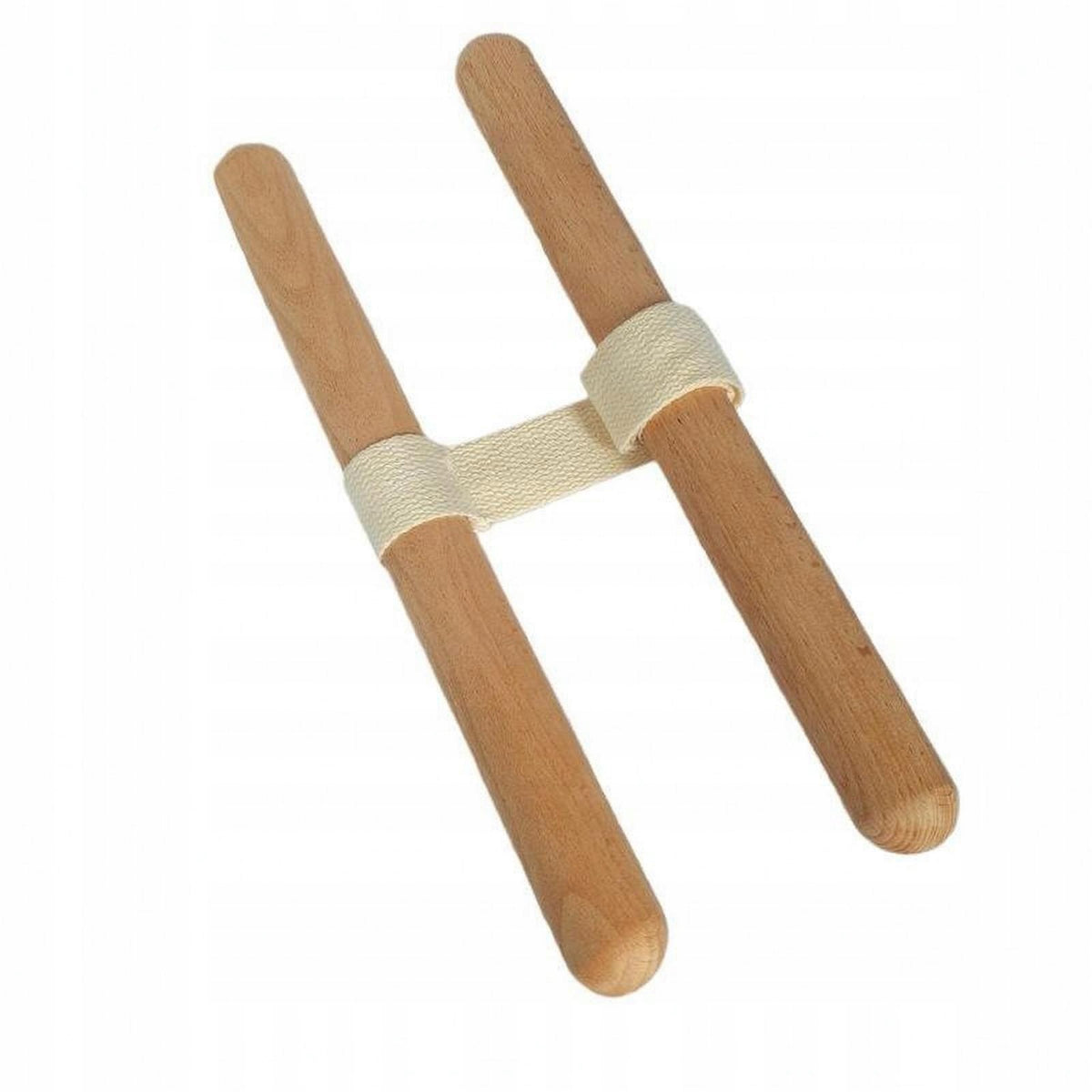 Handheld Resistance Band Elastic Exercise Band Wooden Bar Portable Workout